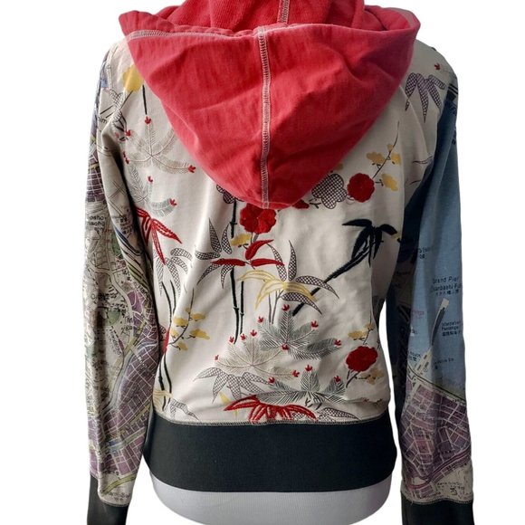 ♥️SOLD ON OTHER SITE*VINTAGE*LUCKY BRAND HOODIE SWEATSHIRT*ASIAN *329 - Picture 3 of 8